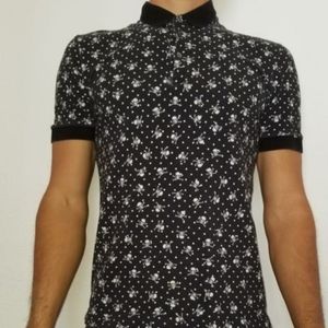 Dolce and Gabbana skull crossbone luxury polo